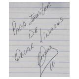 Cuban Baseball Player Omar Linares Autograph