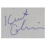 Kurt Cobain Autographed Index Card JSA