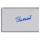 Stan Musial Auto Index Card JSA Certified