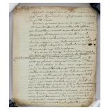 1774 Letter Signed Du Pontavice Malberba Nantrail