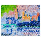 Paul Signac French Neo-Impressionist Oil on Paper