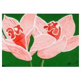 Alex Katz American Pop Art Acrylic on Paper