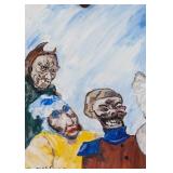 James Ensor Belgian Expressionist Gouache on Paper