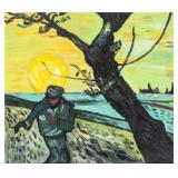 Dutch Post-Impressionist Oil Canvas Signed Vincent