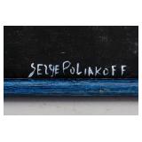 Russian Abstract Oil on Canvas Signed Illegibly