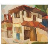 Adolf Hoelzel German Modernist Oil on Board