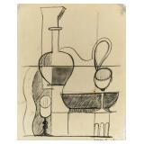 Amedee Ozenfant French De Stijl Charcoal Paper