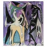 Wifredo Lam Cuban Surrealist Gouache on Paper