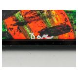 American Modernist Oil on Canvas Signed Illegibly