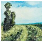 French Impressionist Oil Canvas Signed Landscape