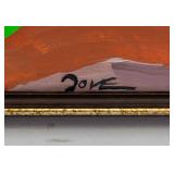 American Modernist Oil on Canvas Signed Illegibly