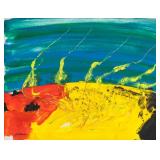 Howard Hodgkin British Abstract Acrylic on Canvas