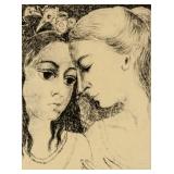 Paul Delvaux Belgian Signed Etching 27/75