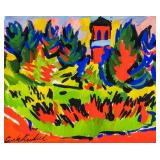 Erich Heckel German Expressionist Oil Gouache