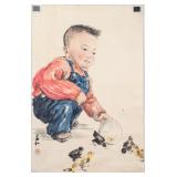 Jiang Zhaohe 1904-1987 Chinese Watercolor and Ink