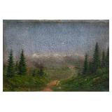 Laszlo Mednyanszky Hungarian Modernist Oil Board