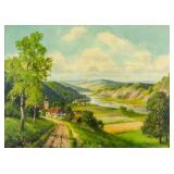 Oil on Board Landscape Signed G. WIRTH