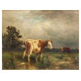 John Carleton Wiggins American Impressionist Oil