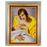 Tamara de Lempicka Polish Art Deco Oil on Canvas