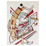 Alexander Liberman Russian-US Abstract Gouache