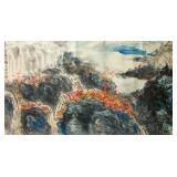 Li Xinchun XX Chinese Watercolor on Paper Roll