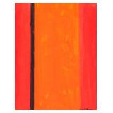 Barnett Newman American Abstract OOC Label
