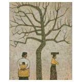 Attr. Park Soo-Keun Korean Oil on Canvas Portrait