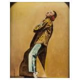 WH Cross Oil on Canvas Board