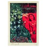 Marc Chagall French Surrealist Signed Litho 10/50