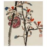 Yang Shanshen 1913-2004 Chinese Watercolor Flower