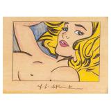 Roy Lichtenstein American Pop Art Mixed Media Nude