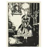 Iver Rose American Signed Litho Paper Portrait