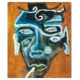 Oil on canvas "Oui Mon Chien" 2005