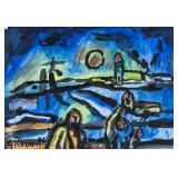 Georges Rouault French Fauvist Oil & Tempera Paper