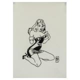 Jordi Bernet Spanish Pop Signed Ink on Paper