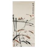 Huang Dufeng 1913-1998 Chinese Watercolor Birds