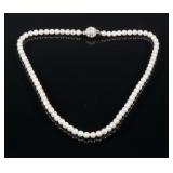 Magnetic Clasp Natural Pearl Necklace