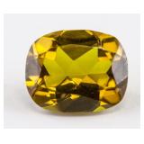 5.10 Ct Cushion Cut Golden Alexandrite Gemstone