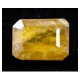 16.05Ct Emerald Cut Yellow Heliodor Beryl Gemstone