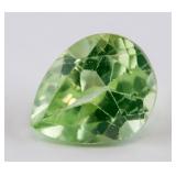 3.20 Ct Pear Cut Green Natural Peridot Gemstone