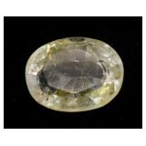 8.30 Ct Oval Cut Yellow Sapphire Gemstone