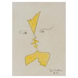 Jean Cocteau French Modern Ink on Paper