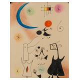 Joan Miro Spanish Surrealist Mixed Media on Paper