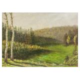 Kemnitz Oil on Board Landscape 14.IV.198