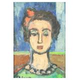 Georges Rouault French Fauvist Oil/Canvas Portrait