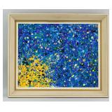 Chinese Oil on Canvas Abstract Composition Signed