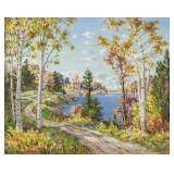 Otto Planding Canadian 1887-1967 Oil on Board