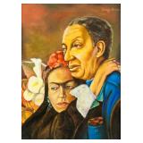 Diego Rivera Mexican Modernist Oil on Canvas