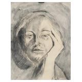 Kathe Kollwitz German Expressionist Charcoal & WC