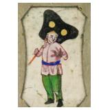 Chinese Qing Dynasty Boy with Fan Painting Framed